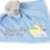 Tiny Tatty Teddy Bear Blue Baby Comforter Extra Image 1 Preview
